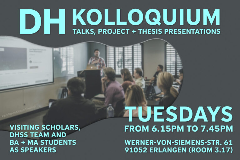 DH Kolloquium during Winter Term 2024/25