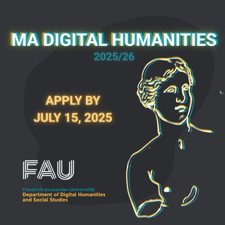 Don’t Miss Out — Apply for the M.A. Digital Humanities by 15 July 2025