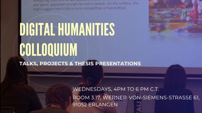 DH Kolloquium during Winter Term 2025/26